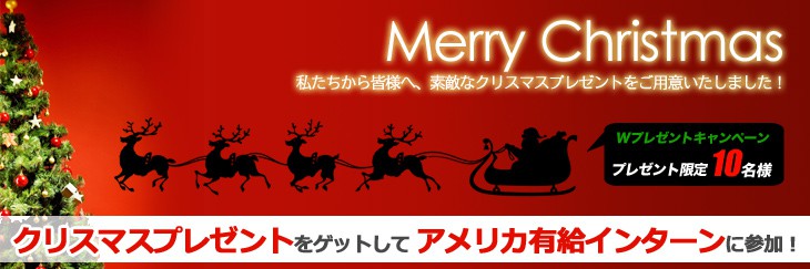 クリスマスプレゼントをゲットして海外インターンシップに参加！